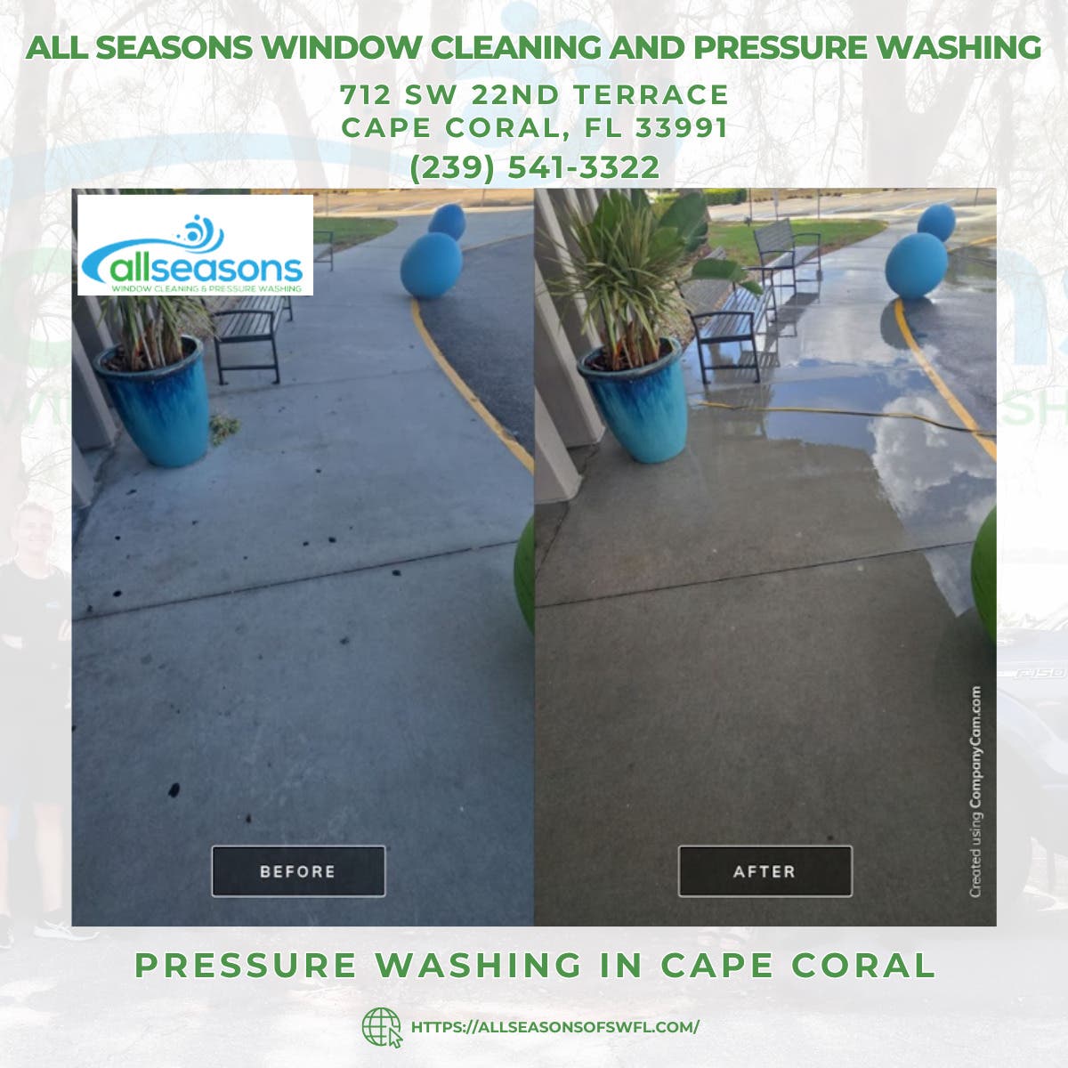 Pressure Washing in Cape Coral - All Seasons Window Cleaning and Pressure Washing