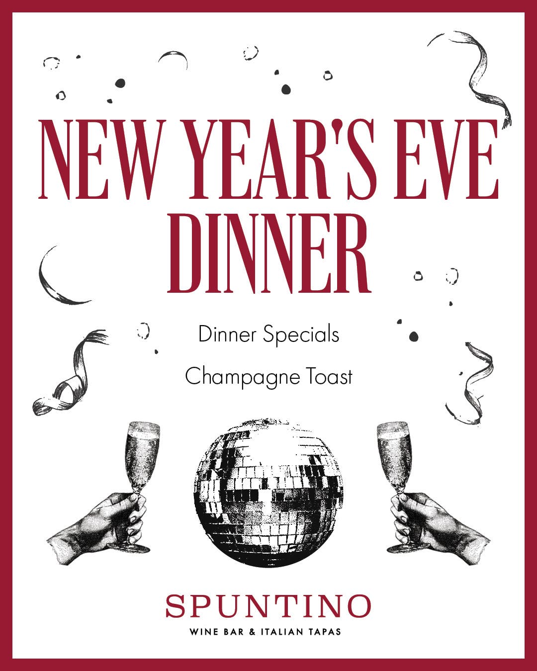 Celebrate New Years Eve with Spuntino Westbury