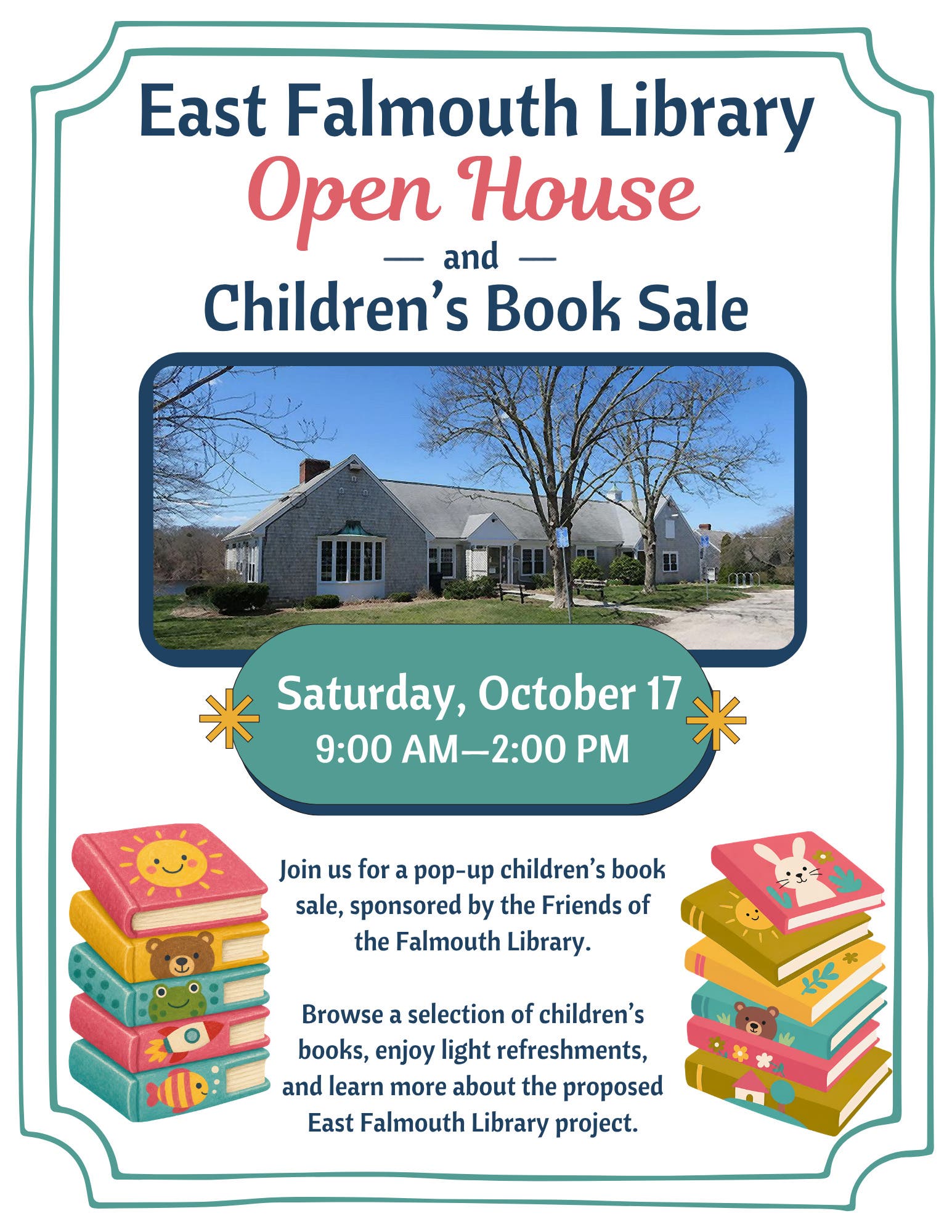 East Falmouth Library Open House and Children's Book Sale