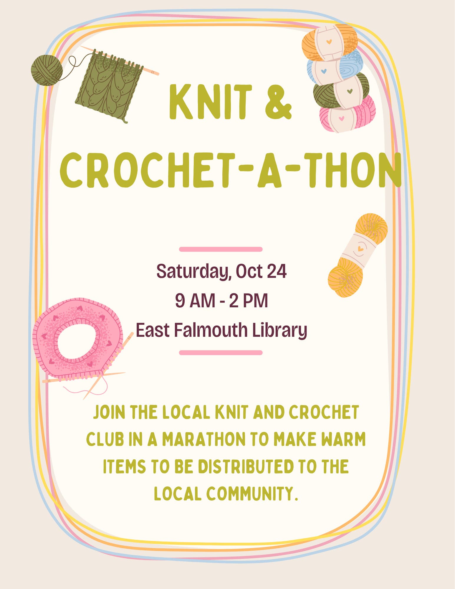 Knit & Crochet-A-Thon