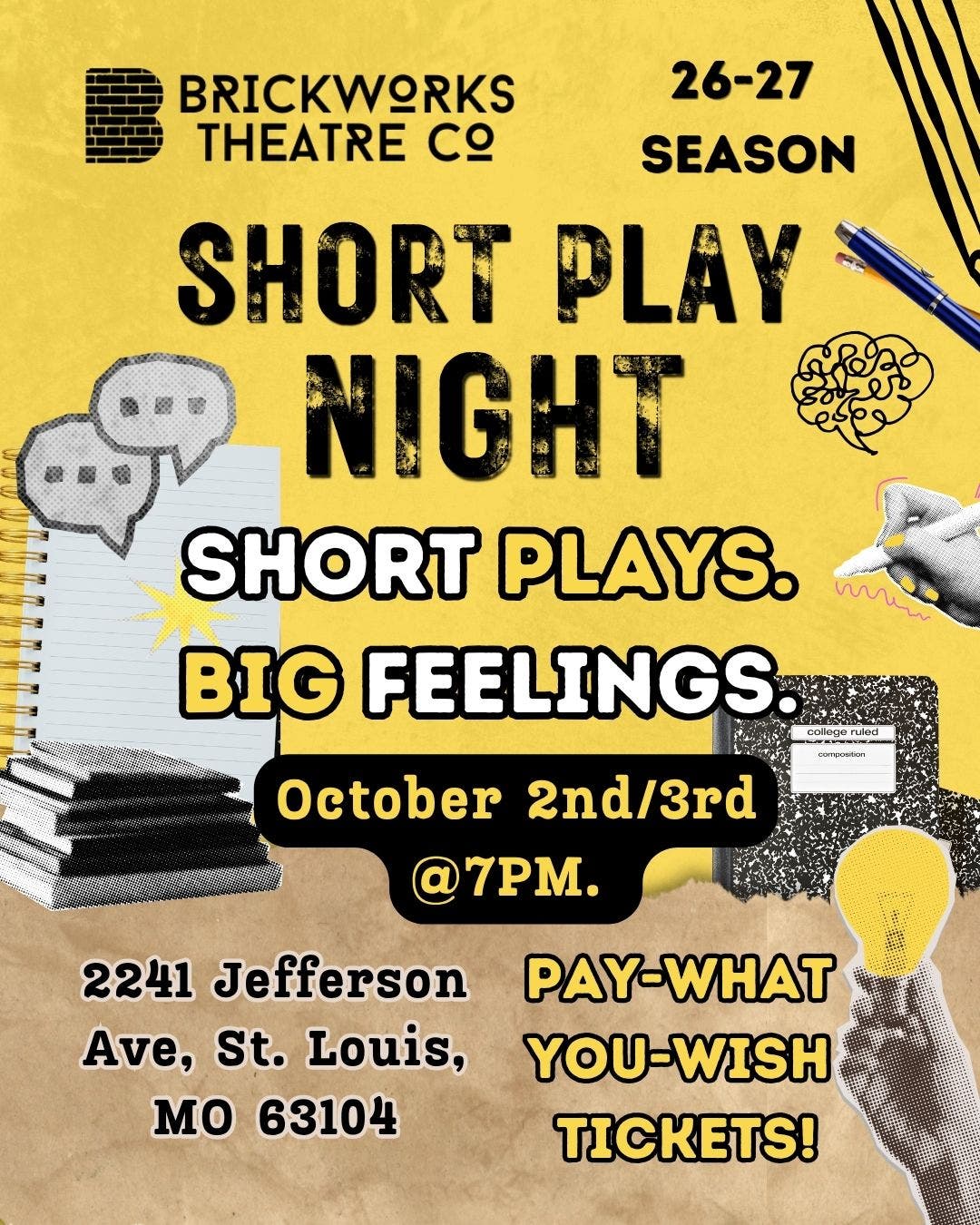 🎭 Need October Plans? Five Short Plays Are Coming to St. Louis