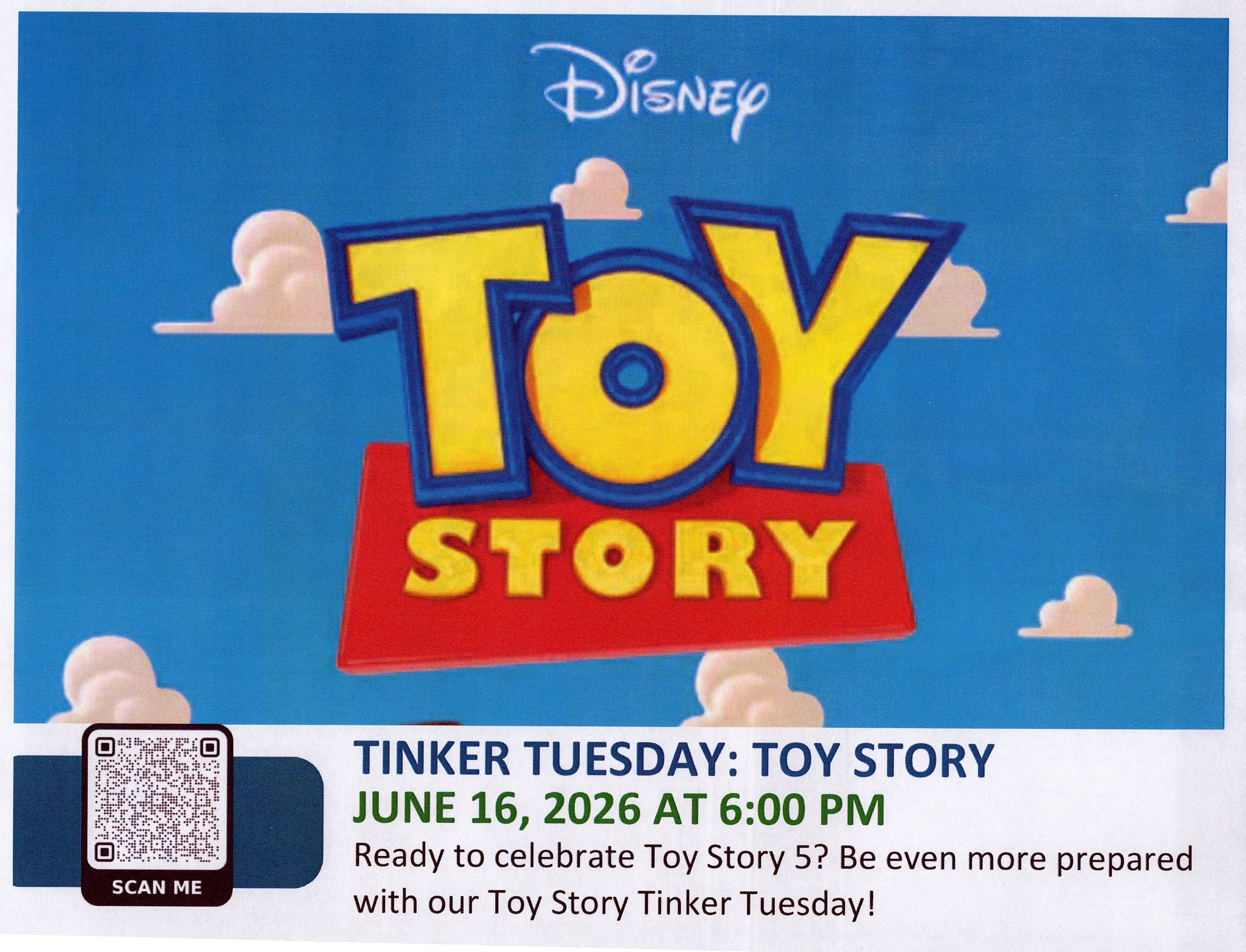 The Terrific Toy Story Movie Tinker Tuesday Maker Event