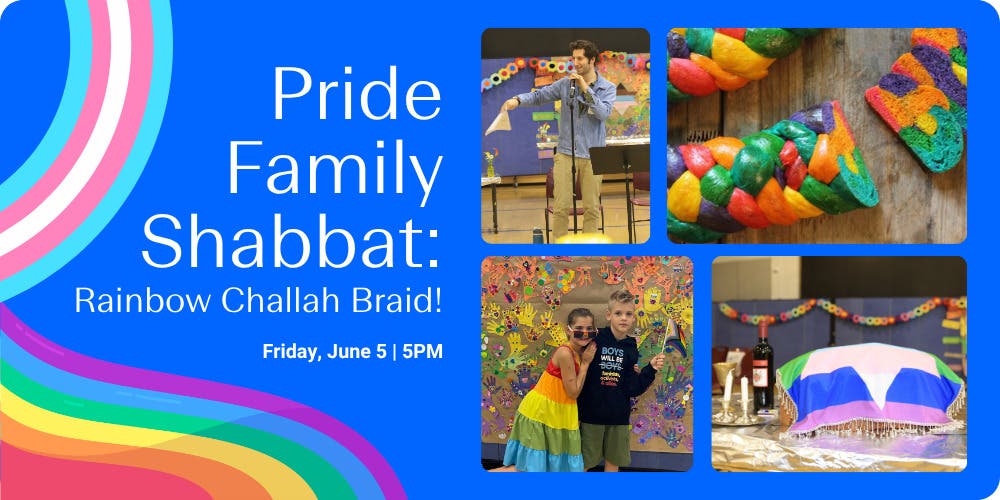 Pride Family Shabbat: Rainbow Challah Braid! đ
