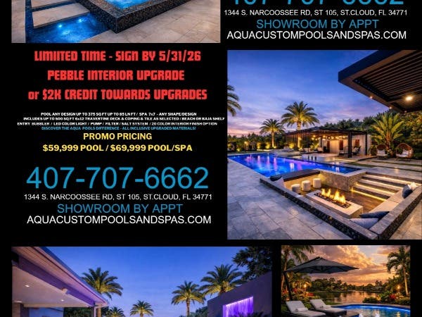 Aqua Custom Pools and Spas