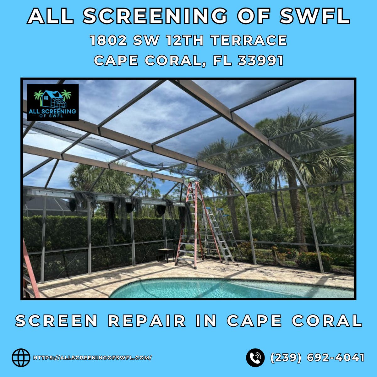 Screen Repair in Cape Coral - All Screening of SWFL