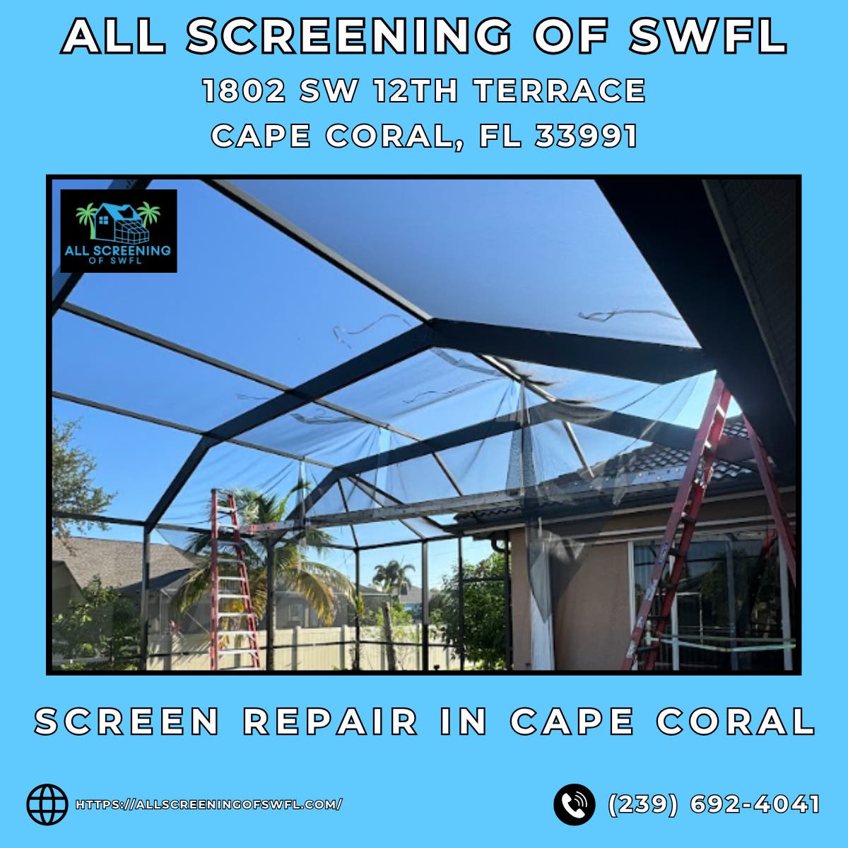 Screen Repair in Cape Coral - All Screening of SWFL