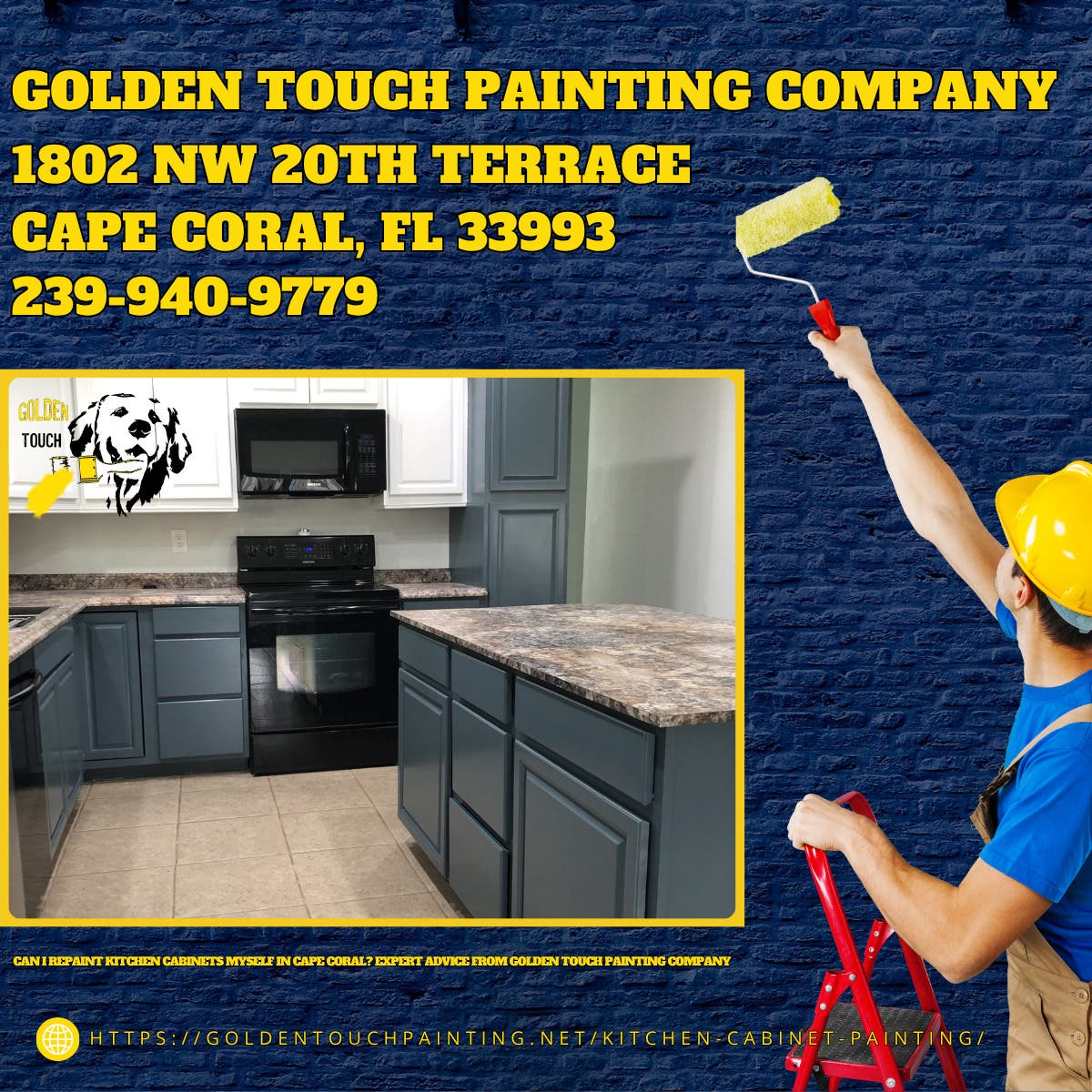 Can I Repaint Kitchen Cabinets Myself in Cape Coral? Expert Advice From Golden Touch Painting Compan