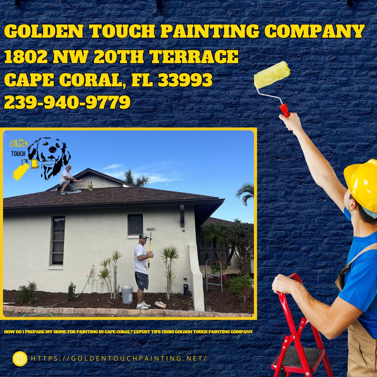 How Do I Prepare My Home for Painting in Cape Coral? Expert Tips From Golden Touch Painting Company
