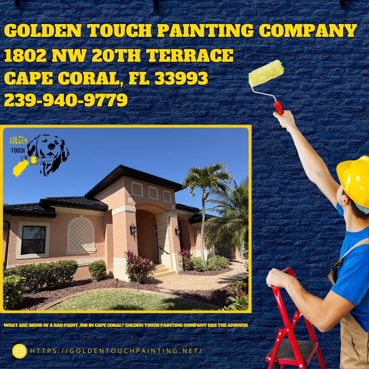 What Are Signs of a Bad Paint Job in Cape Coral? Golden Touch Painting Company Has the Answer