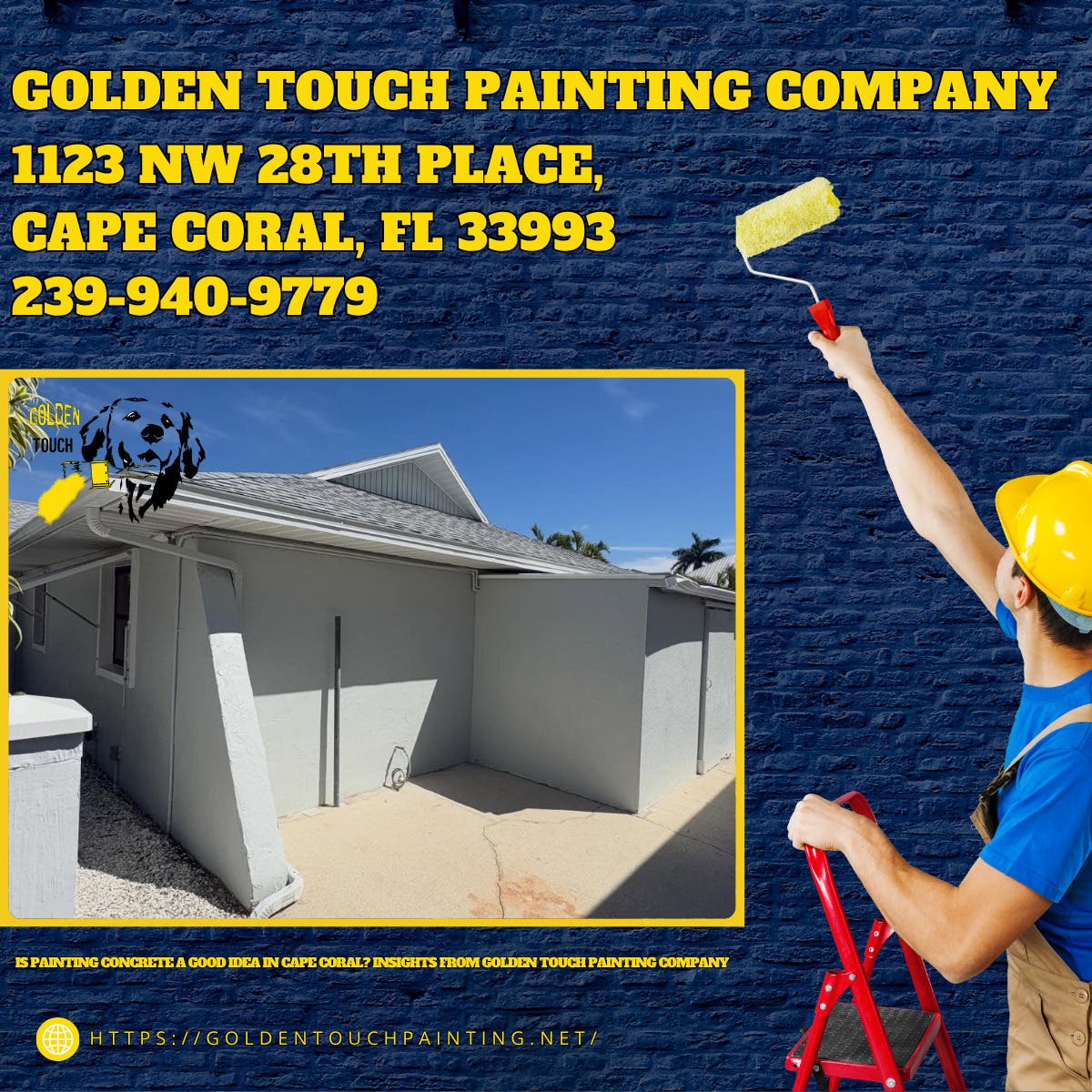 Is Painting Concrete a Good Idea in Cape Coral? Insights From Golden Touch Painting Company