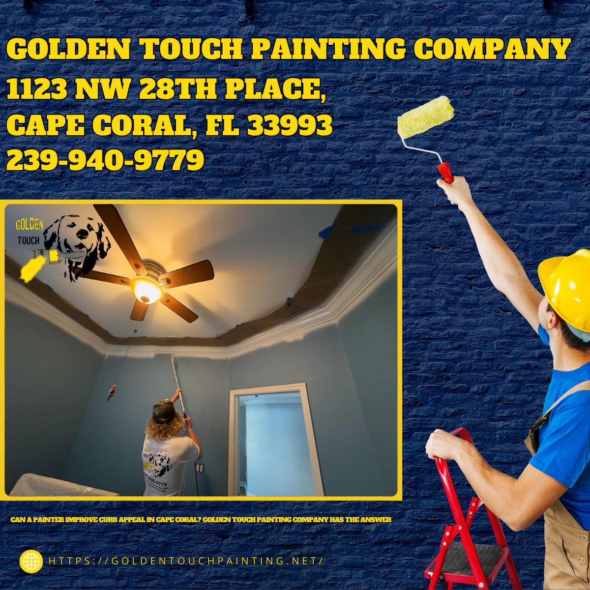 Can a Painter Improve Curb Appeal in Cape Coral? Golden Touch Painting Company Has the Answer