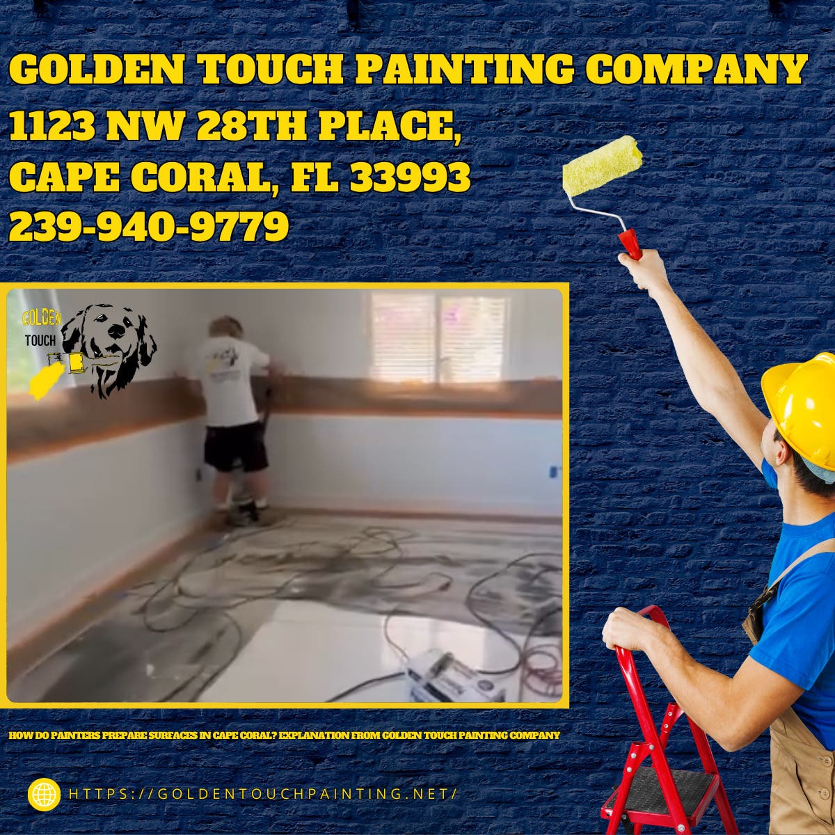 How Do Painters Prepare Surfaces in Cape Coral? Explanation From Golden Touch Painting Company