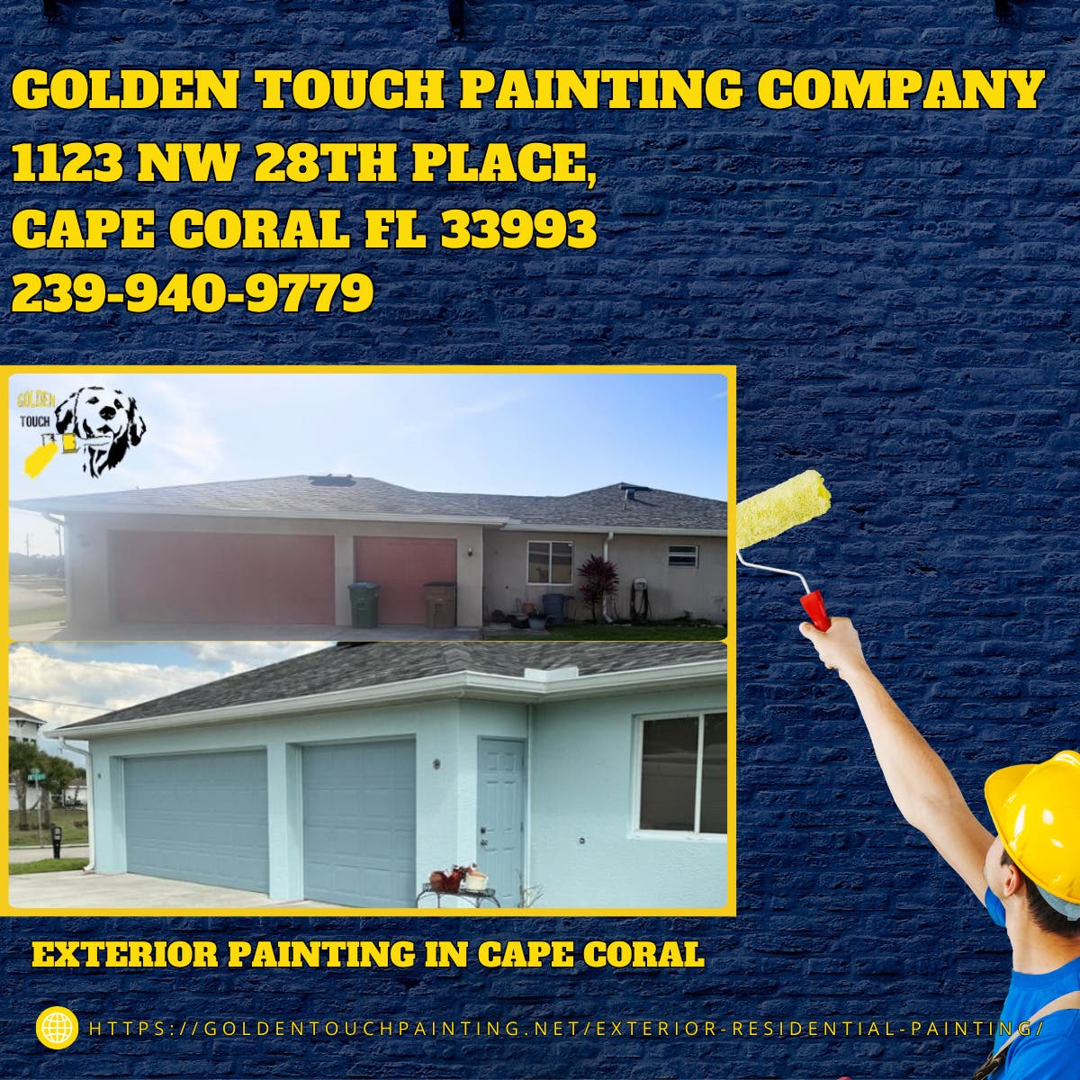 Exterior Painting in Cape Coral - Golden Touch Painting Company