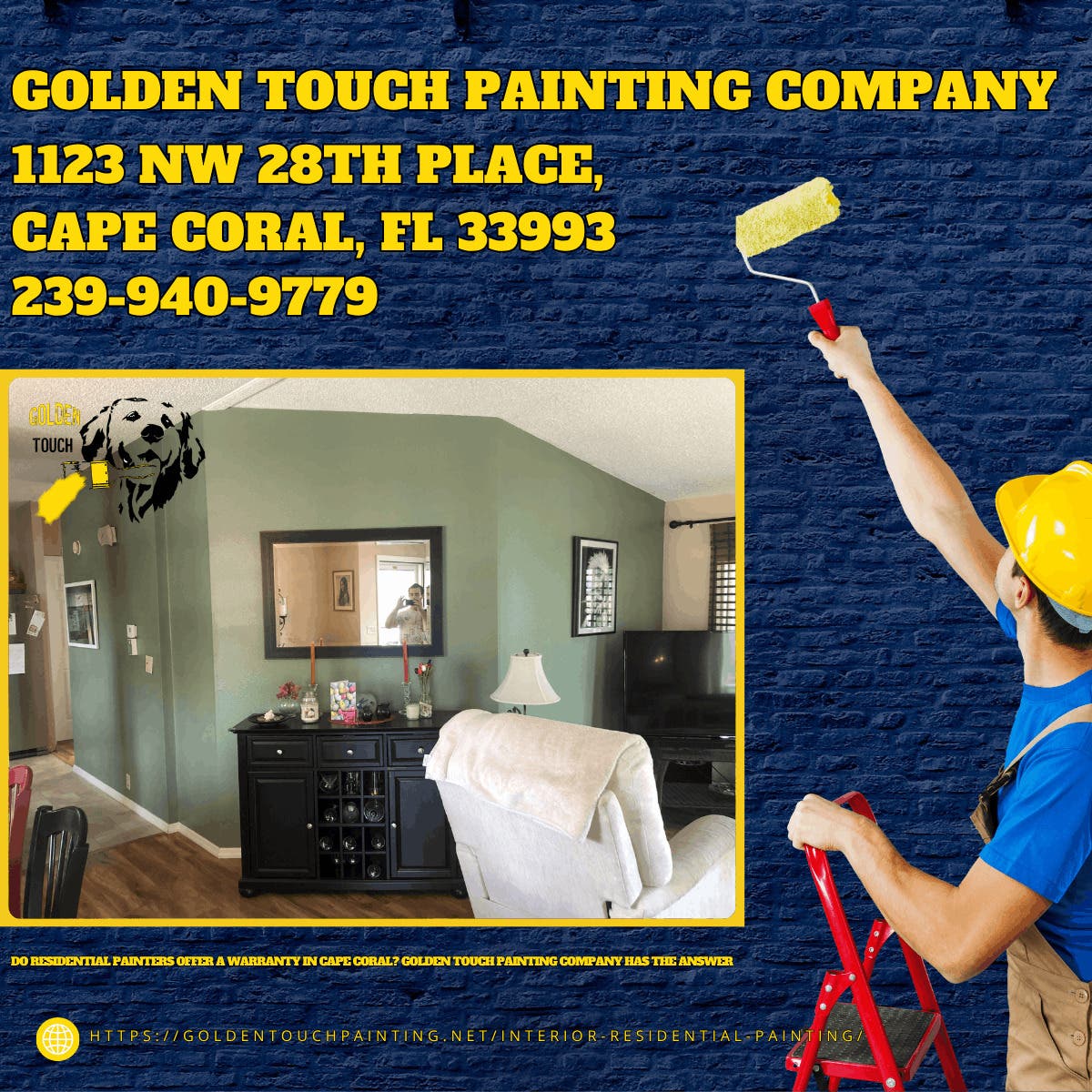 Do Residential Painters Offer a Warranty in Cape Coral? Golden Touch Painting Company Has the Answer