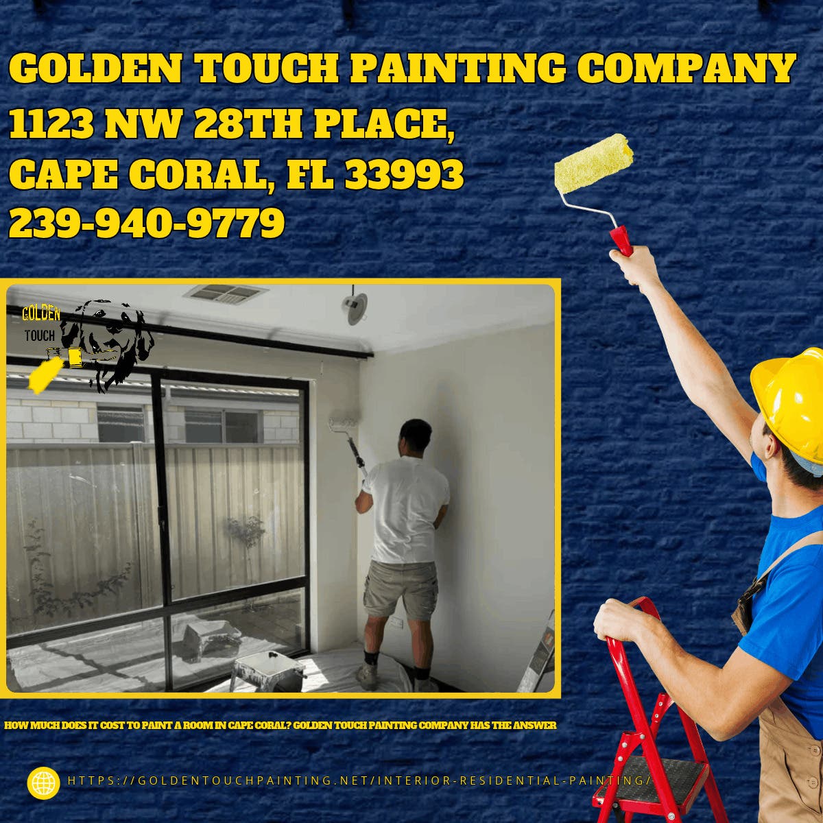 How Much Does It Cost to Paint a Room in Cape Coral? Golden Touch Painting Company Has the Answer