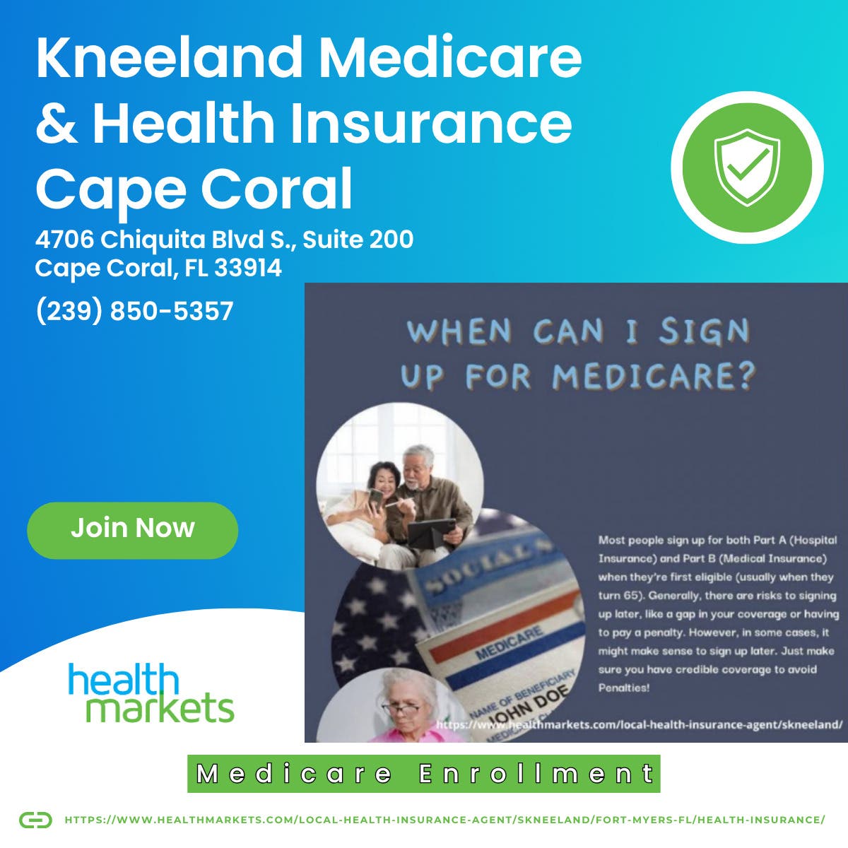 Medicare Enrollment in Cape Coral - Kneeland Medicare & Health Insurance Cape Coral