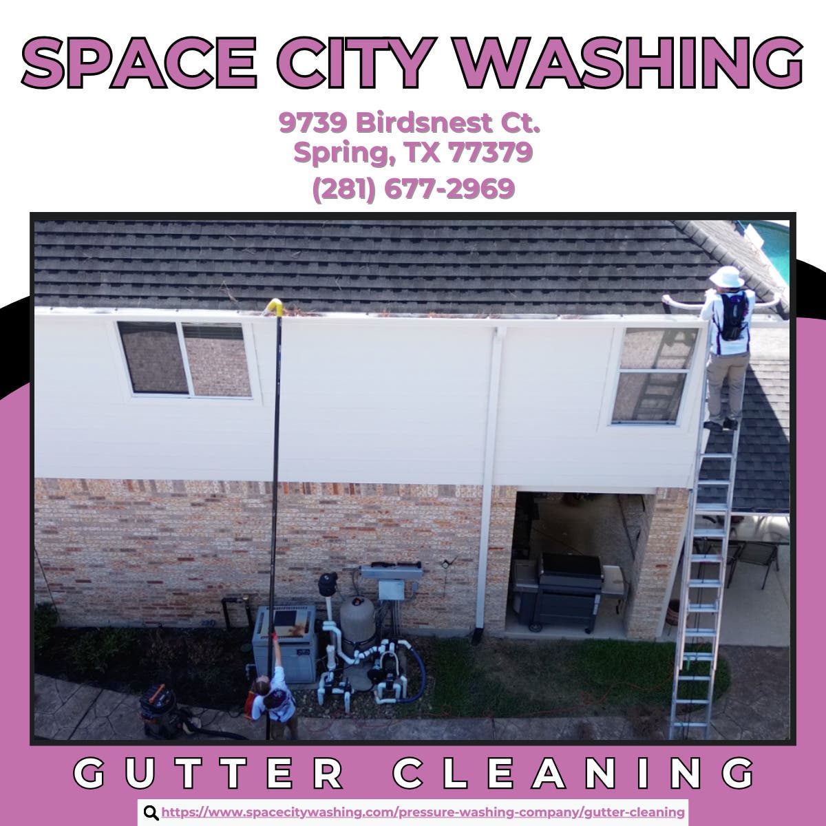 Gutter Cleaning in Spring - Space City Washing