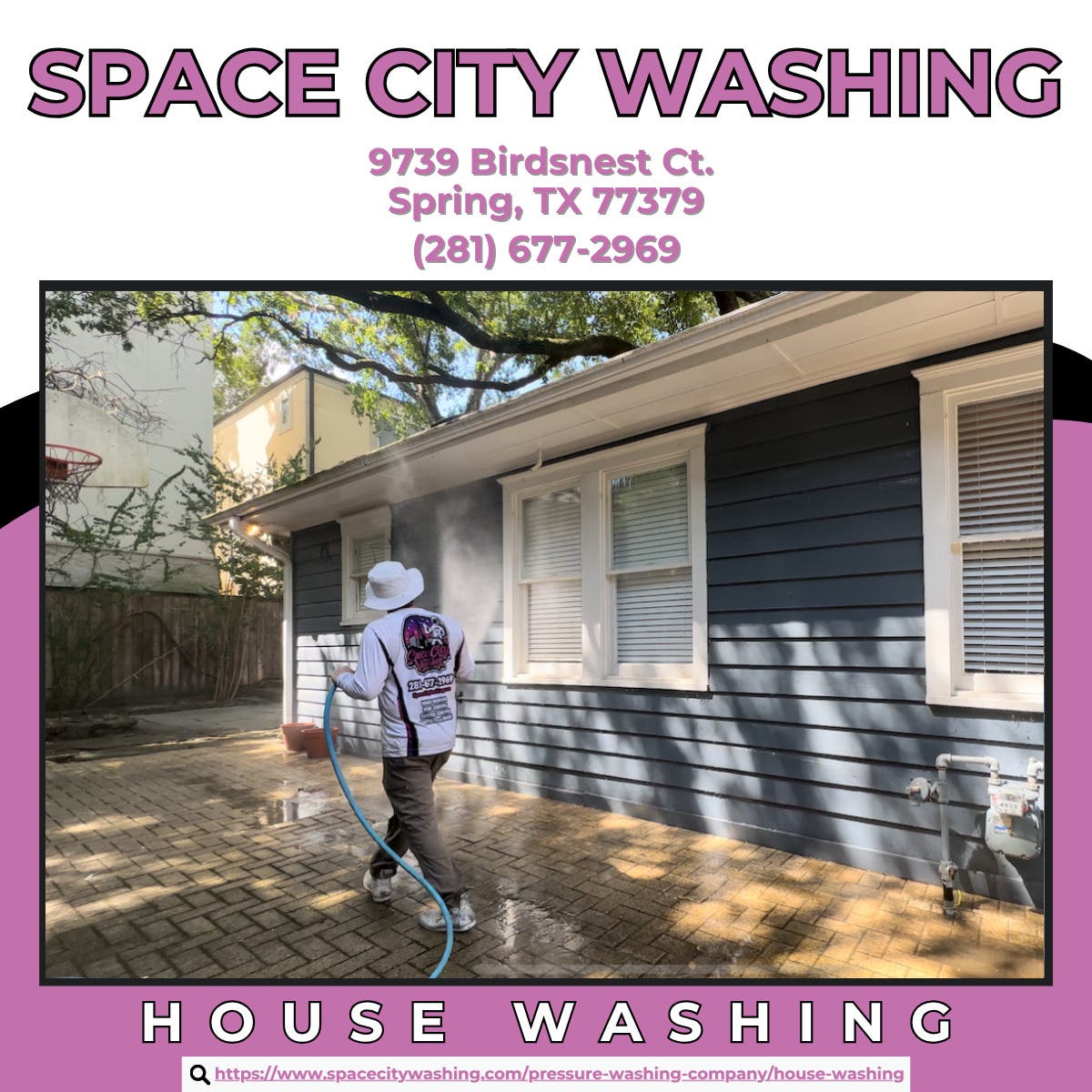 House Washing in Spring - Space City Washing