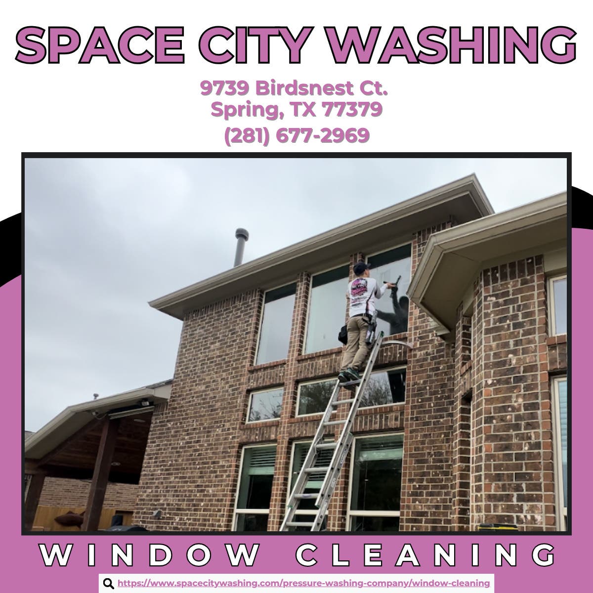 Window Cleaning in Spring - Space City Washing