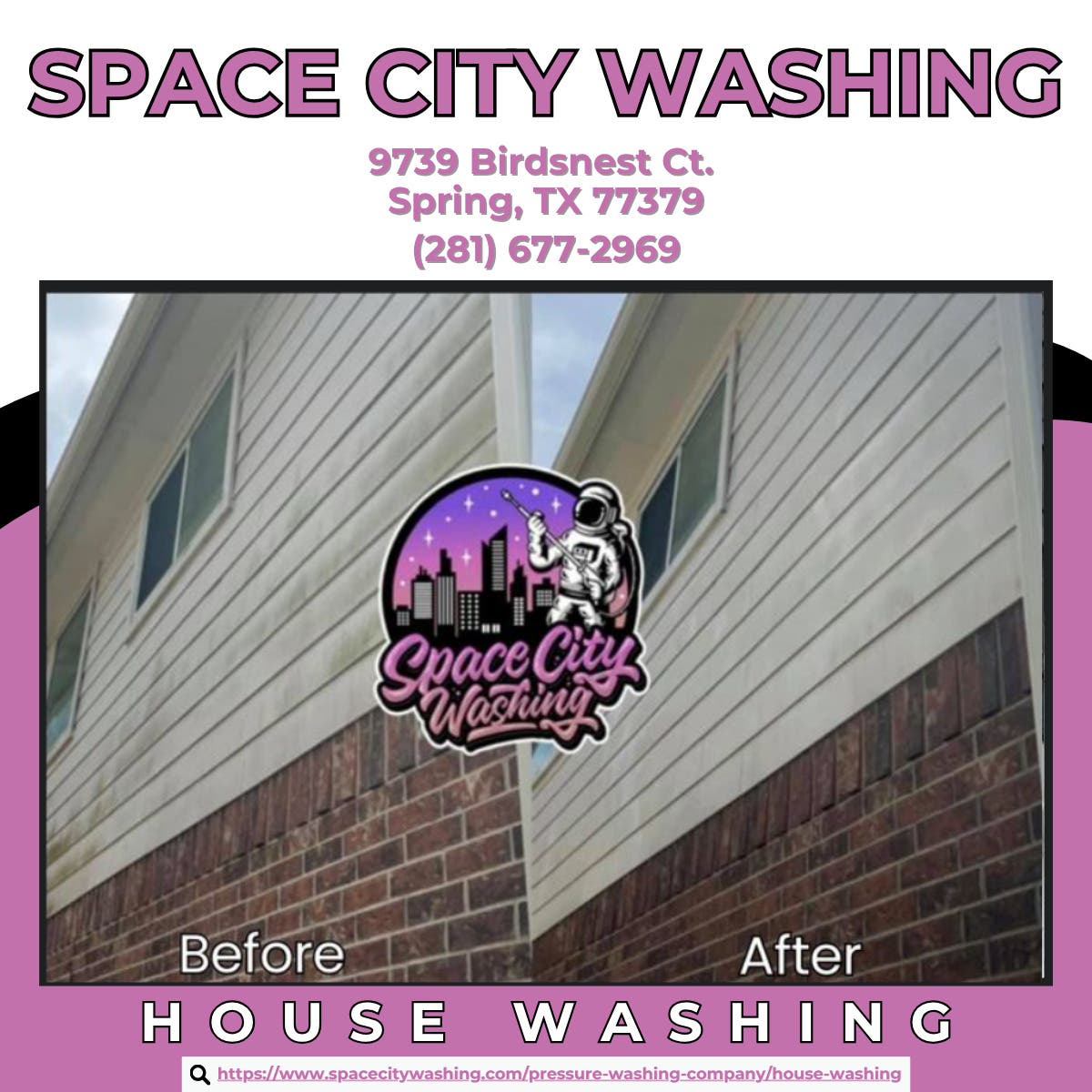House Washing in Spring - Space City Washing