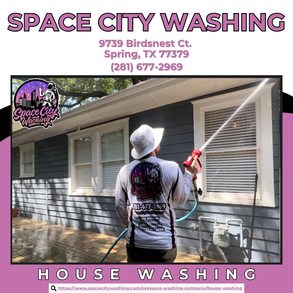 House Washing in Spring - Space City Washing