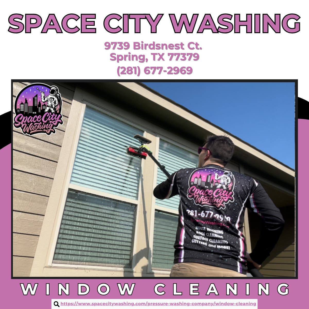 Window Cleaning in Spring - Space City Washing