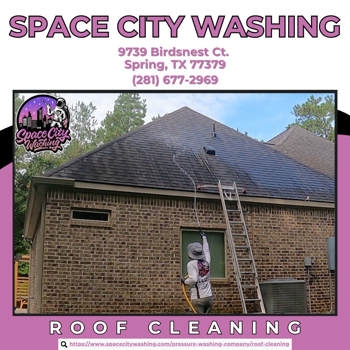 Roof Cleaning in Spring - Space City Washing