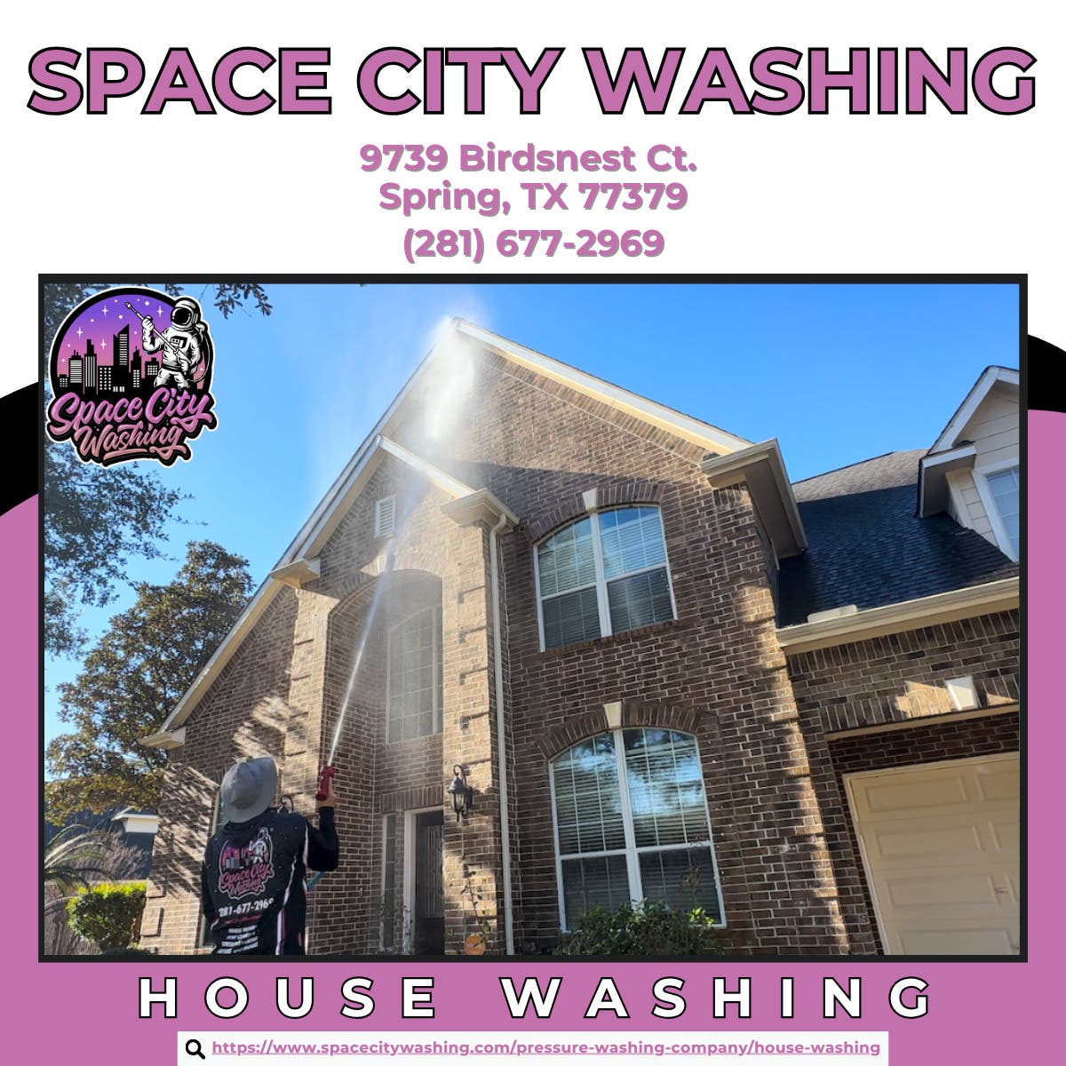 House Washing in Spring - Space City Washing