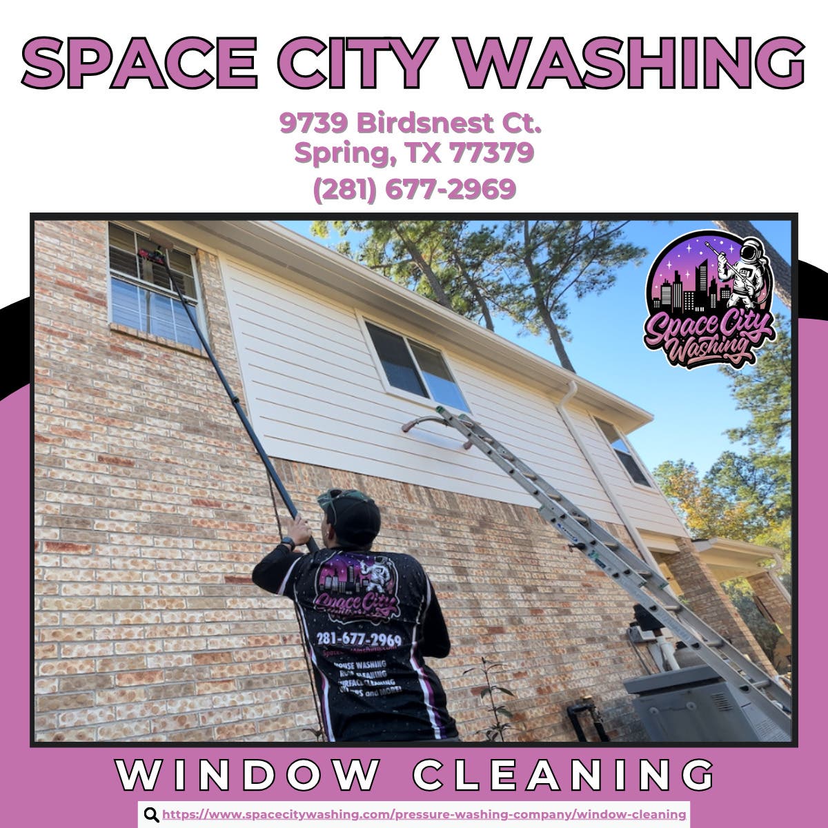 Window Cleaning in Spring - Space City Washing