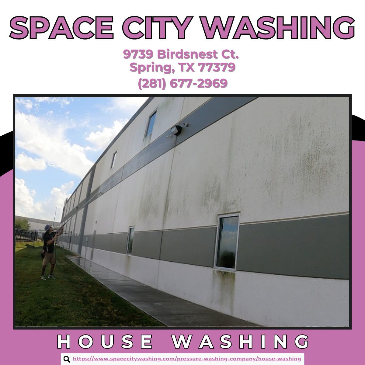 House Washing in Spring - Space City Washing