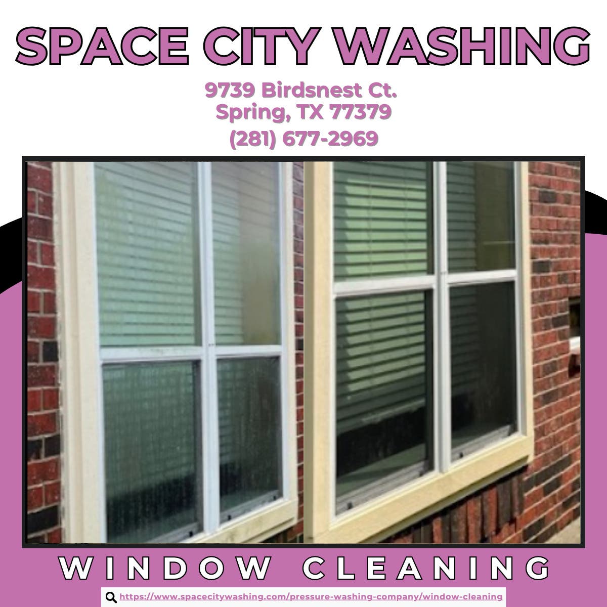 Window Cleaning in Spring - Space City Washing