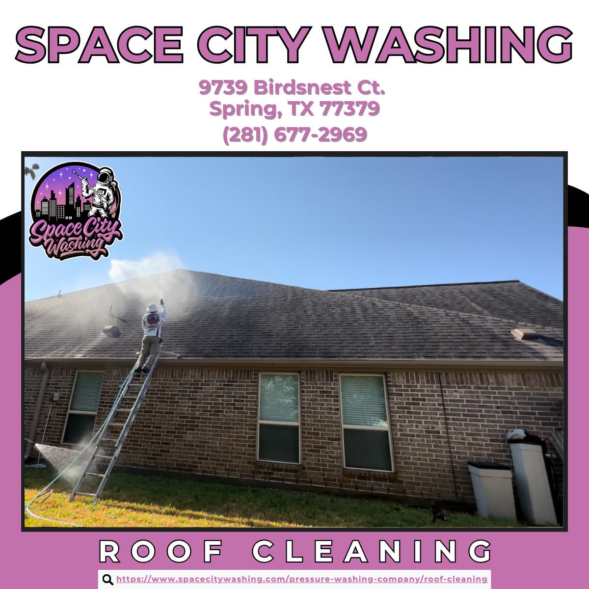 Roof Cleaning in Spring - Space City Washing