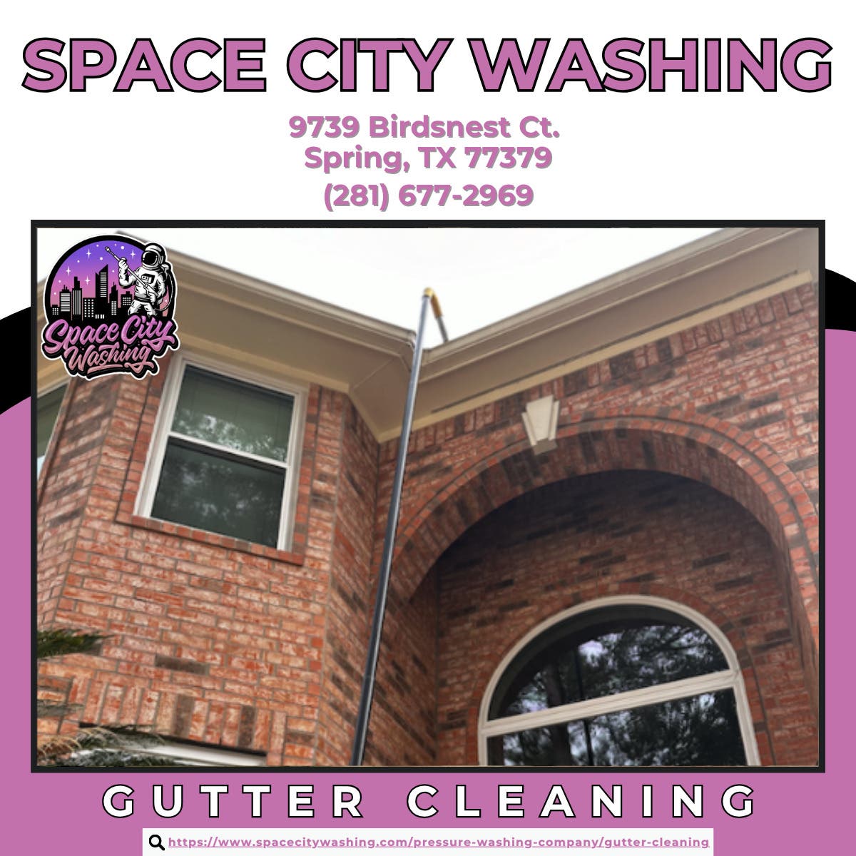 Gutter Cleaning in Spring - Space City Washing