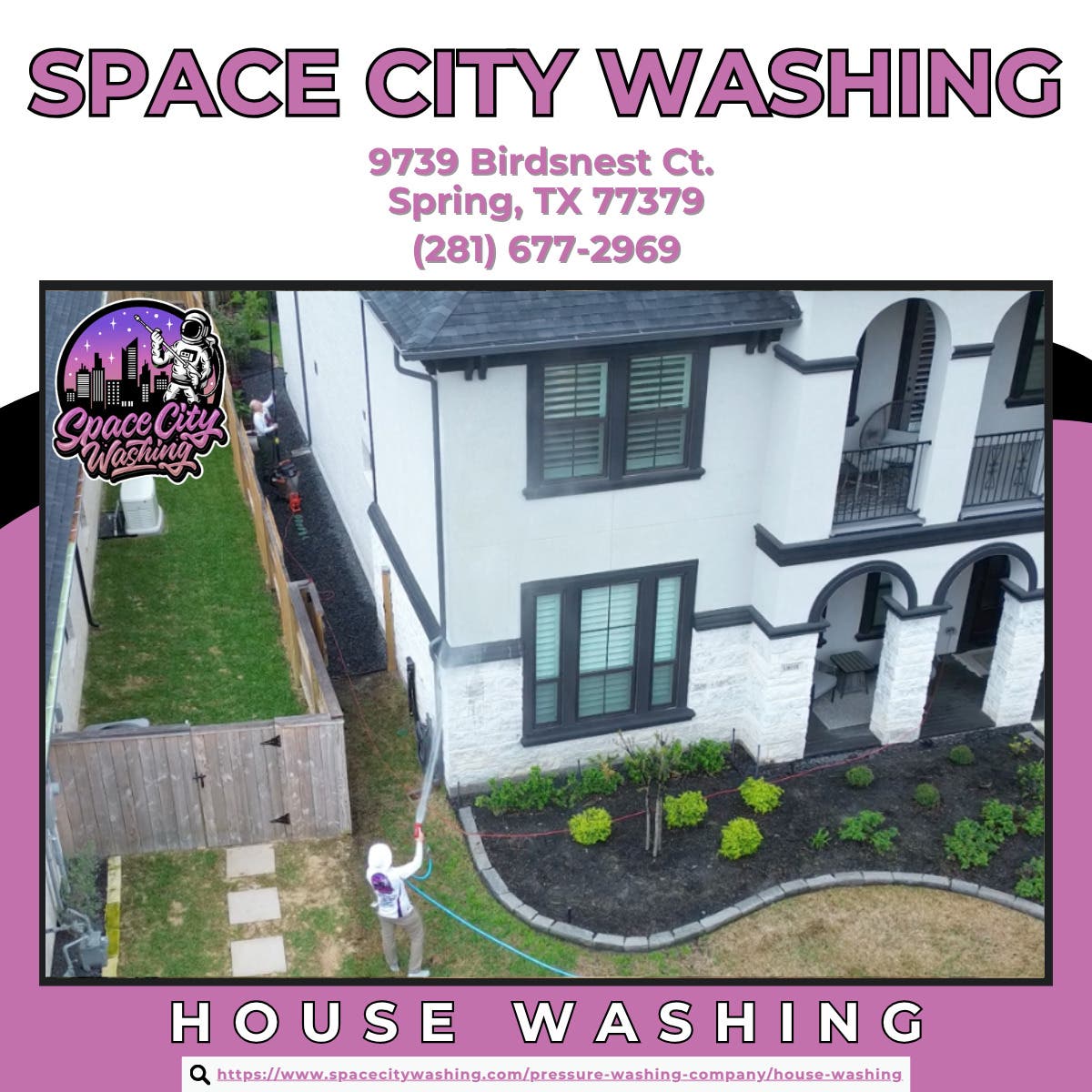 House Washing in Spring - Space City Washing