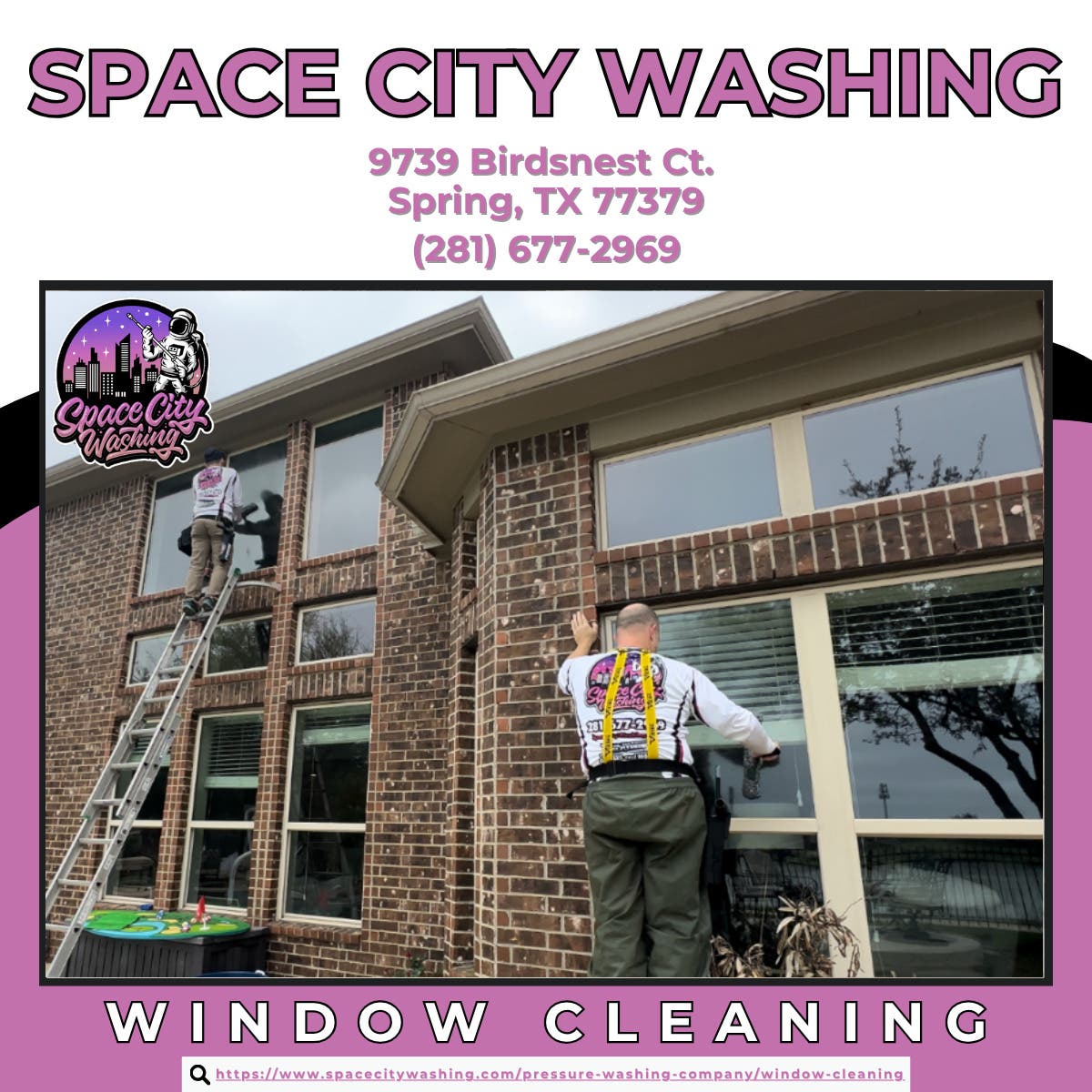 Window Cleaning in Spring - Space City Washing