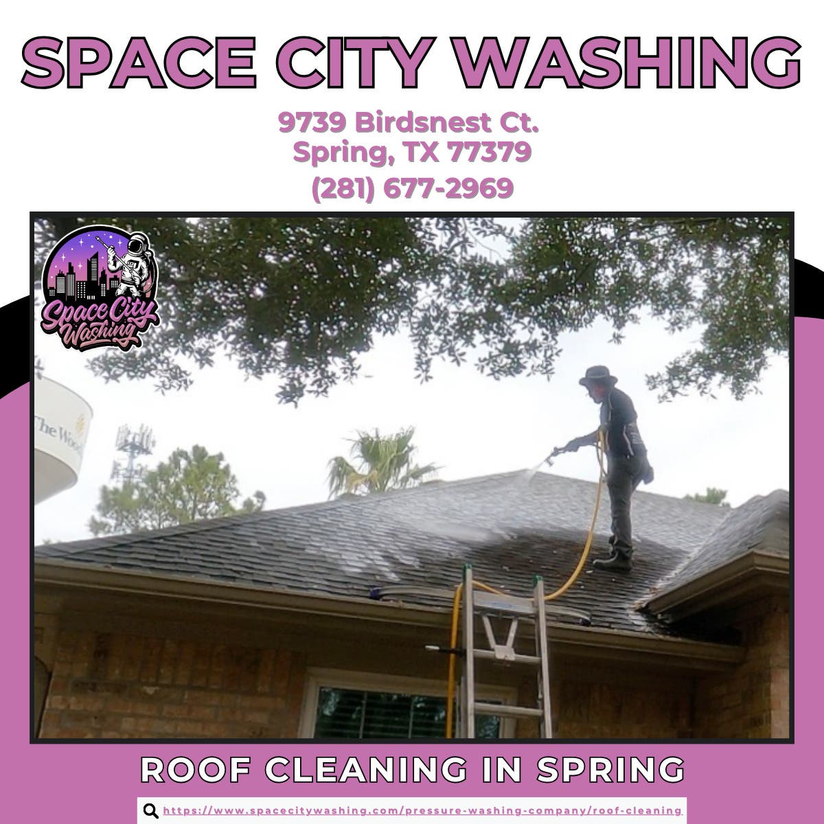 Roof Cleaning in Spring - Space City Washing