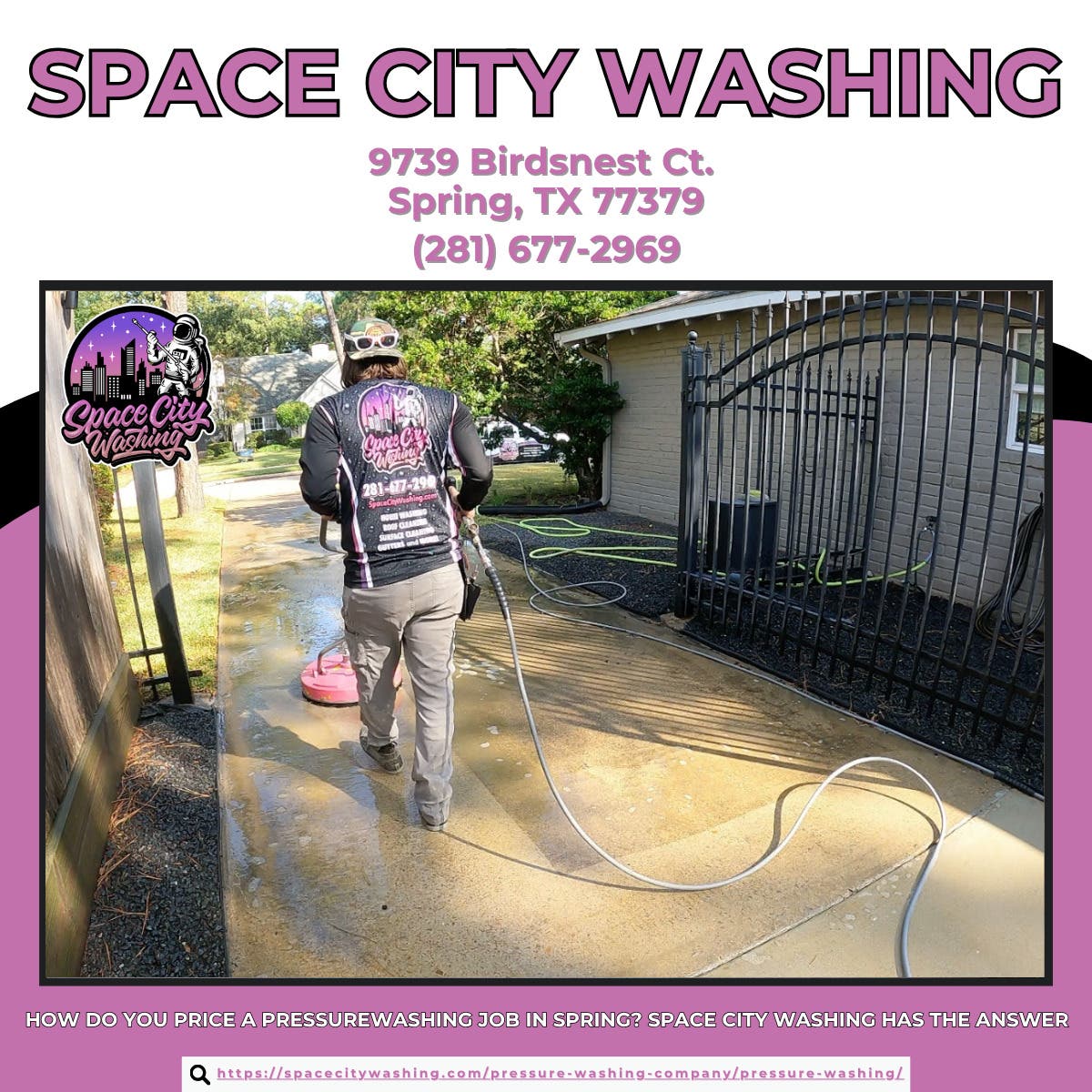 How Do You Price a Pressure Washing Job in Spring? Space City Washing Has the Answer