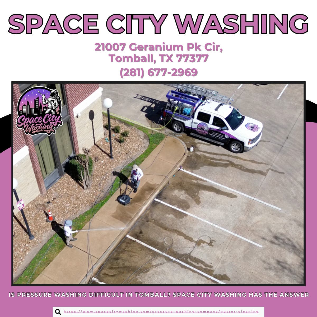 Is Pressure Washing Difficult in Tomball? Space City Washing Has the Answer