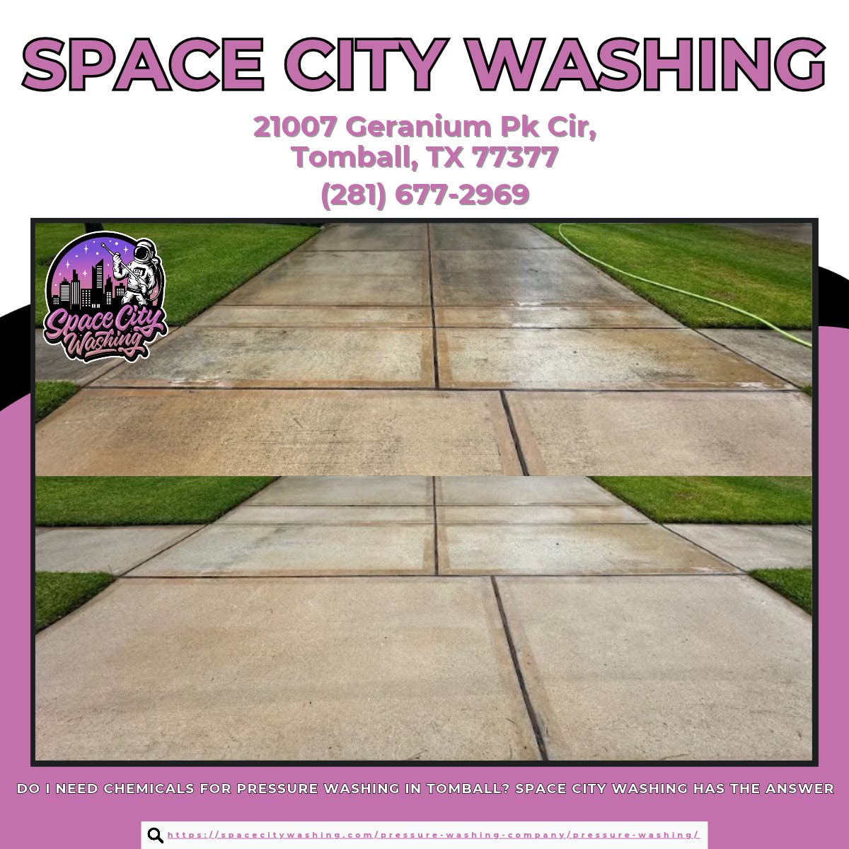 Do I Need Chemicals for Pressure Washing in Tomball? Space City Washing Has the Answer