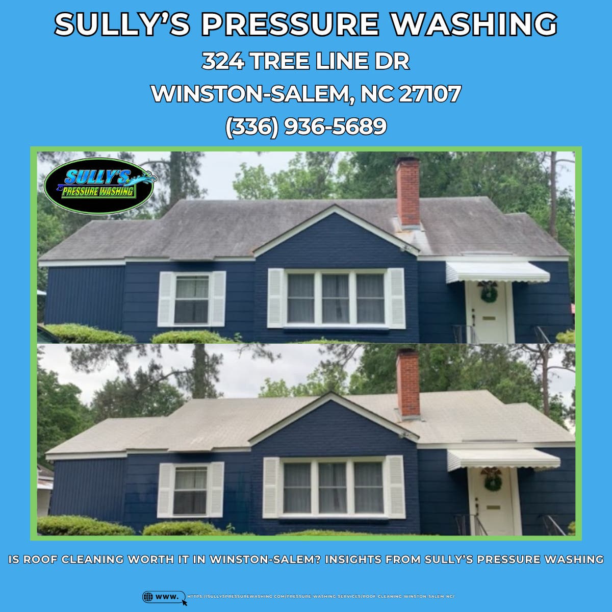 Is Roof Cleaning Worth It in Winston-Salem? Insights From Sully’s Pressure Washing