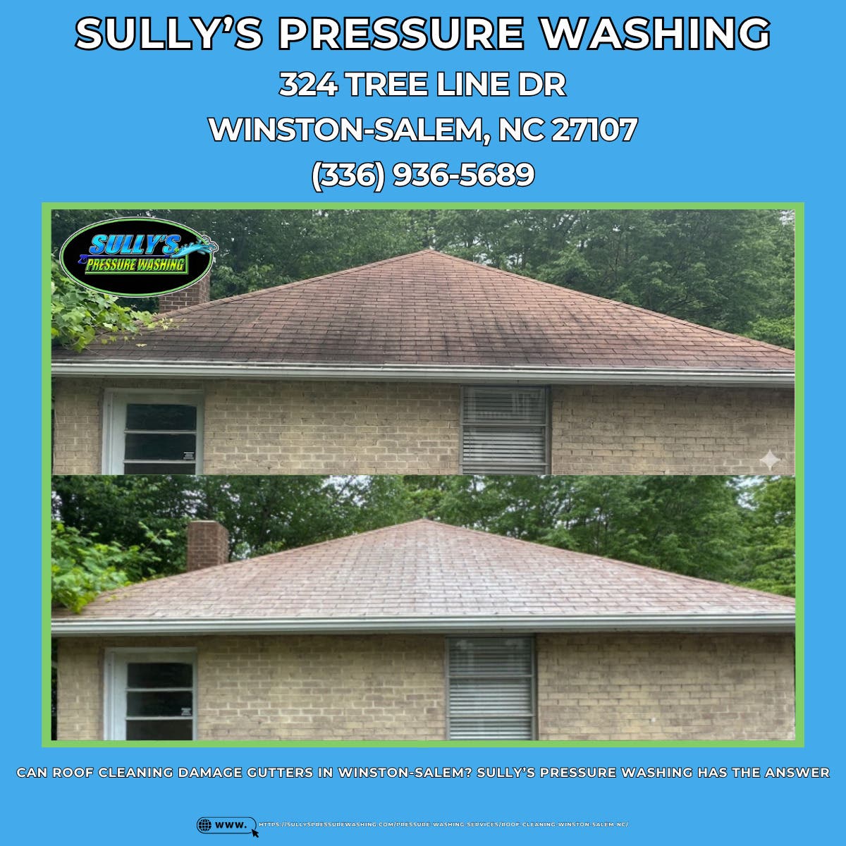 Can Roof Cleaning Damage Gutters in Winston-Salem? Sully’s Pressure Washing Has the Answer