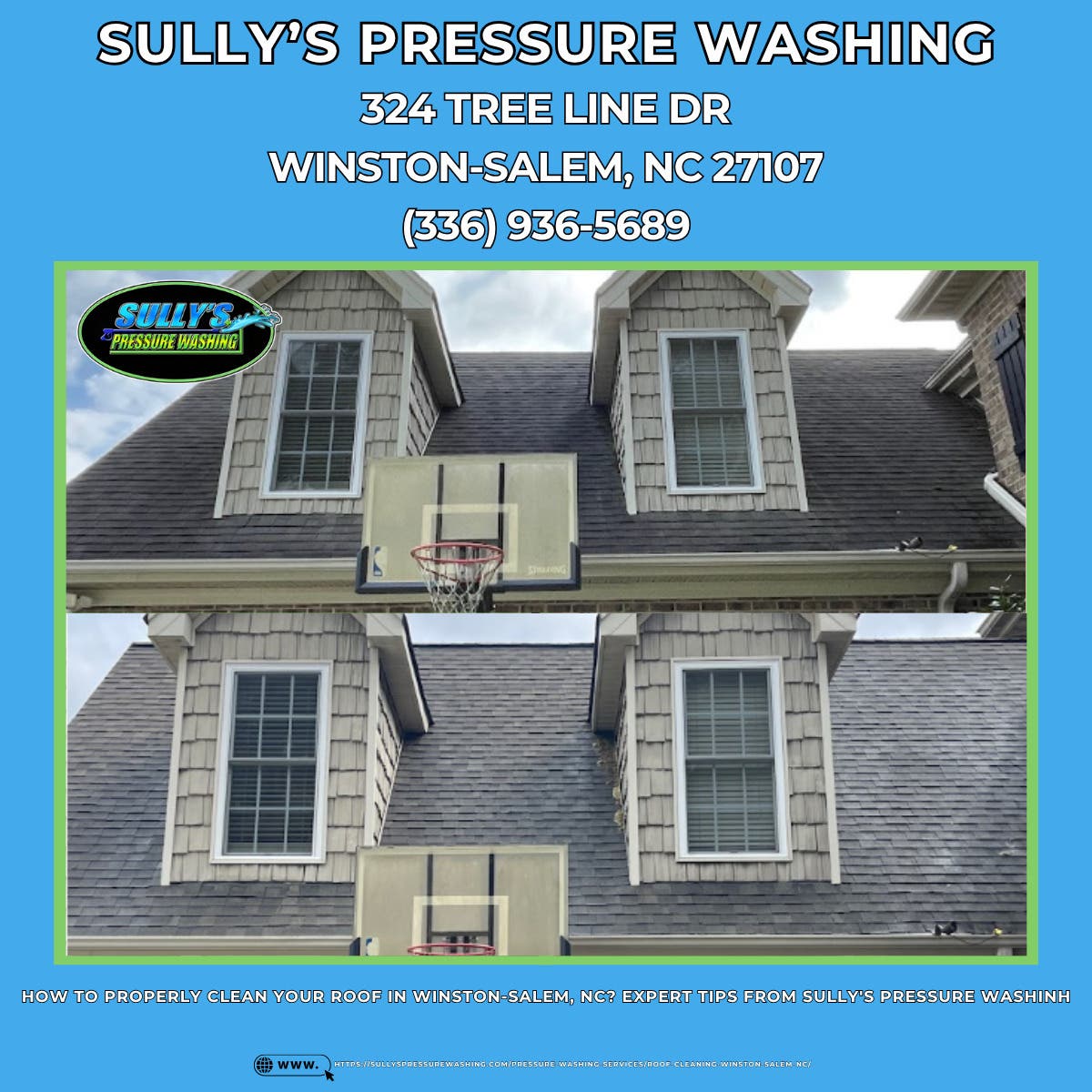 How to Properly Clean Your Roof in Winston-Salem, NC? Expert Tips From Sully's Pressure Washing