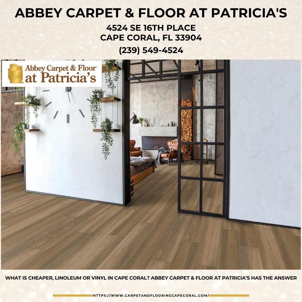 What Is Cheaper, Linoleum or Vinyl in Cape Coral? Abbey Carpet & Floor at Patricia’s Has the Answer