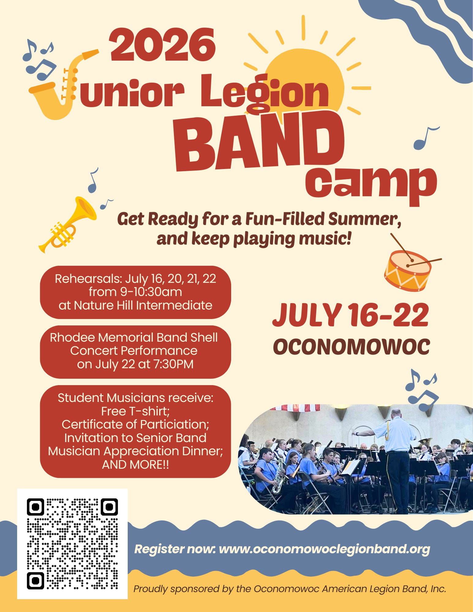 2026 Junior Legion Band Camp