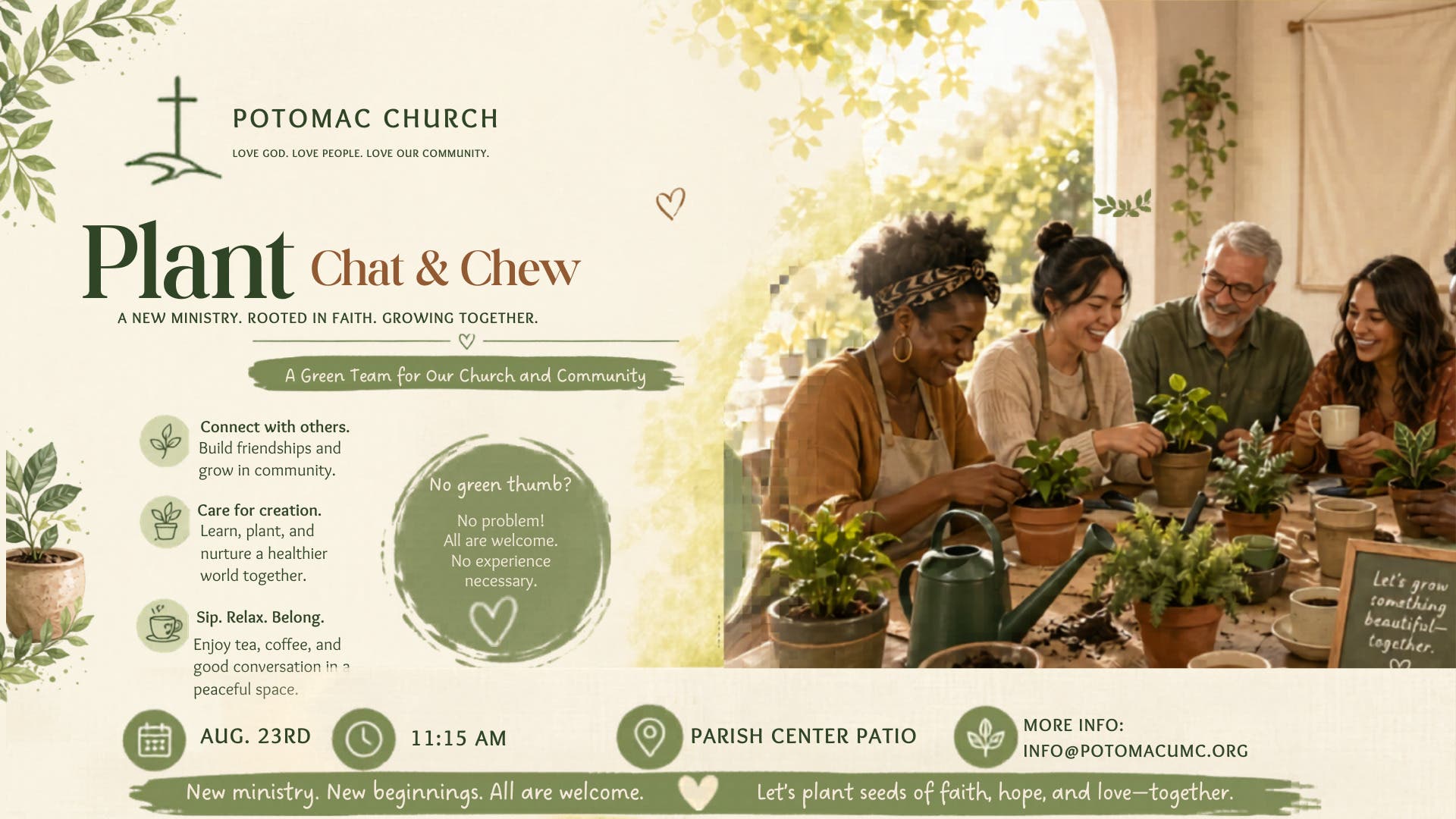 Plant, Chat and Chew