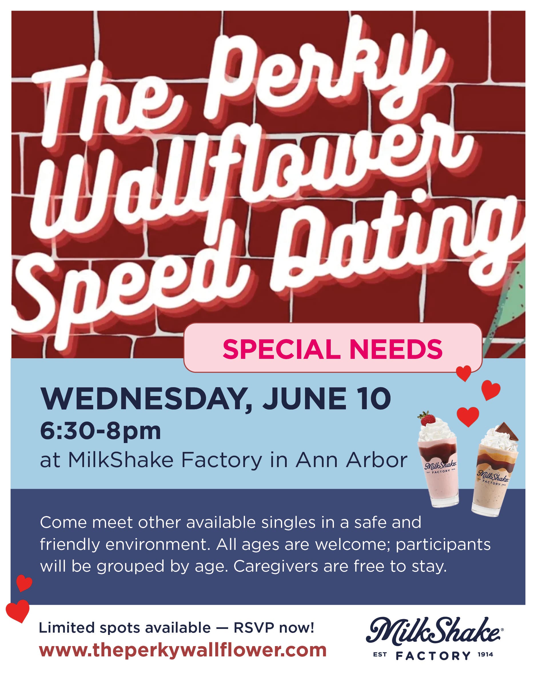 Special Needs Speed Dating at MilkShake Factory