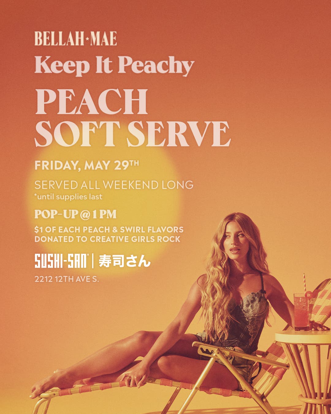 Meet Bellah Mae at Sushi-san For Soft Serve Pop-up