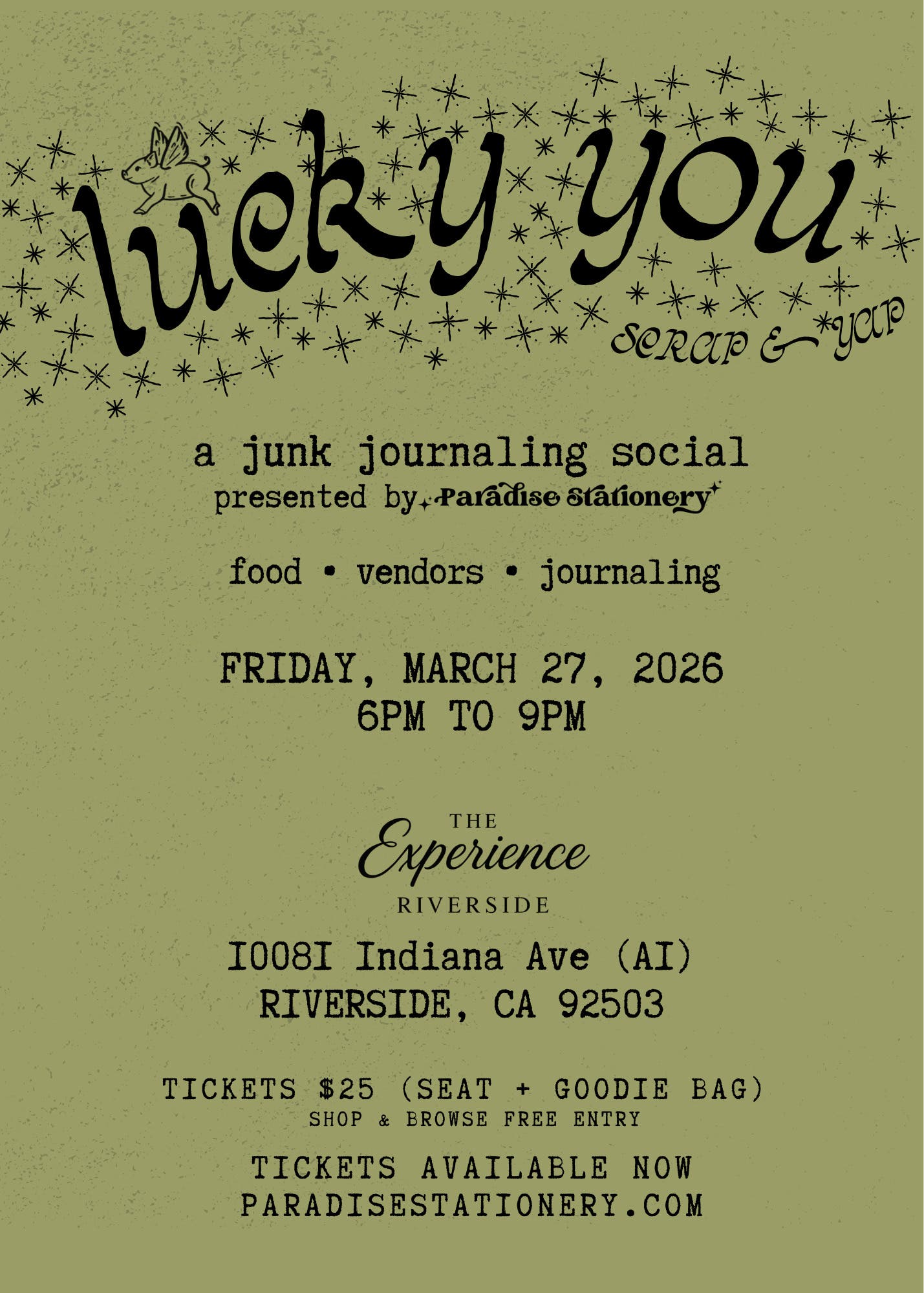 Lucky You Scrap & Yap - Riverside - A Junk Journaling Social
