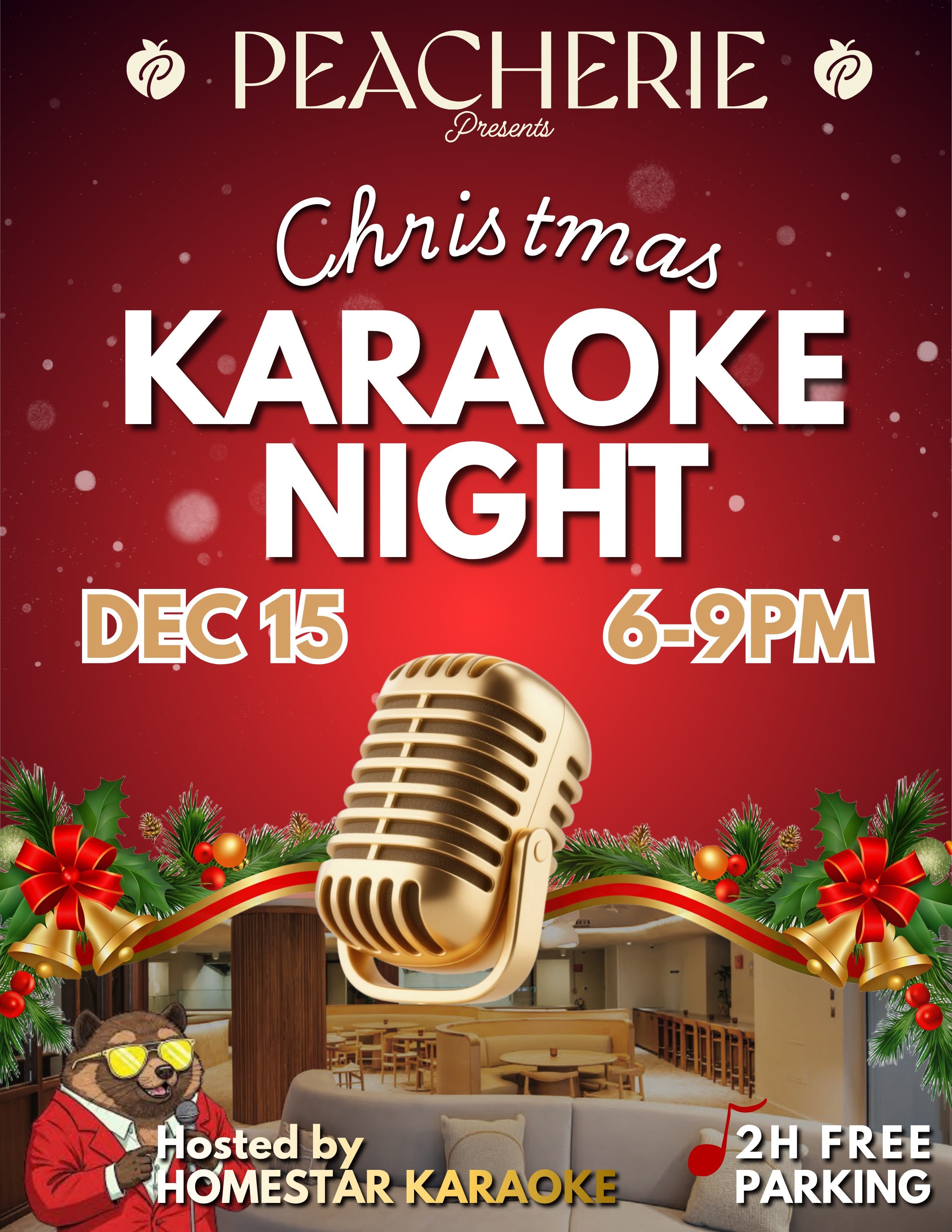 The Peacherie Presents: Christmas Karaoke Night 