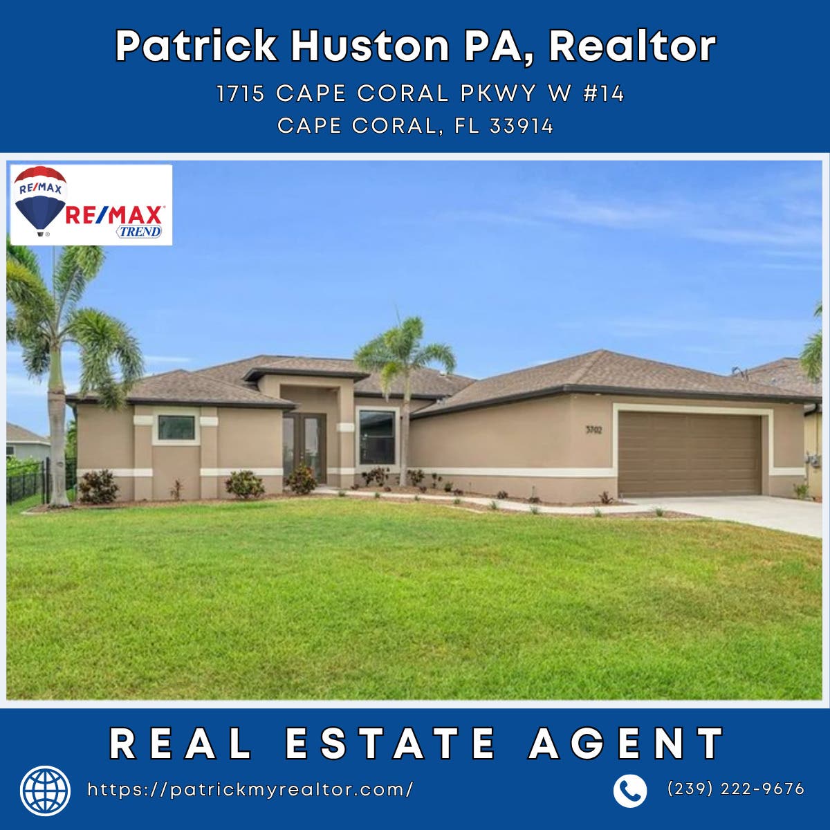 Real Estate Agent in Cape Coral - Patrick Huston PA, Realtor